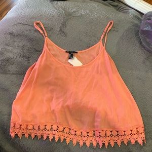 Coral tank top